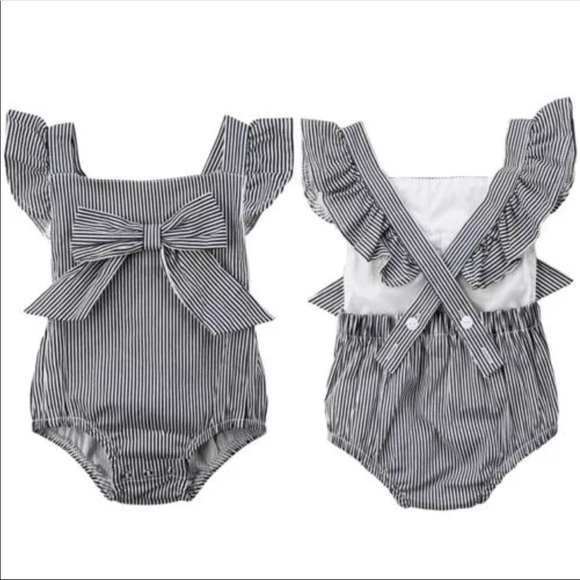 Black and White Romper - Picture 2 of 3